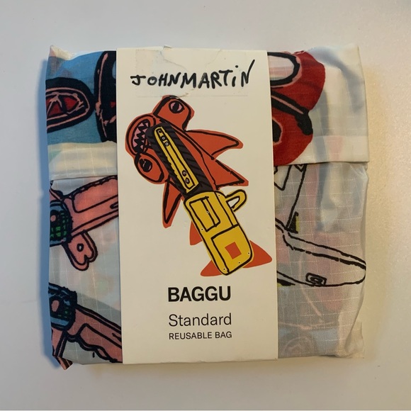 Baggu Standard Reusable Tote Bag John Martin Creative Growth Brand New - Picture 3 of 4